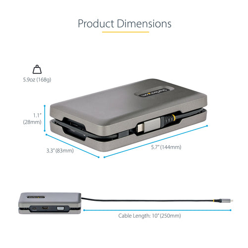 StarTech.com DKM31C3HVCPD USB-C Dual Monitor Docking Station with 4K Output