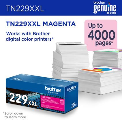Brother TN-229XXLM Magenta Tonerkartusche 4000 Seiten
