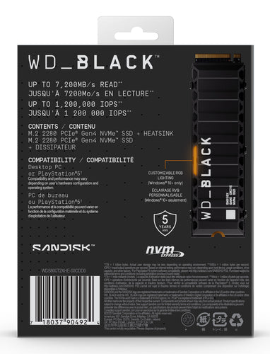 SanDisk WD_BLACK SN850X NVMe
