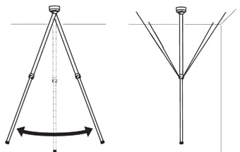Security Camera Mount AXIS T91B50 Telescopic Aluminum IK10 NEMA 250 Type 4X