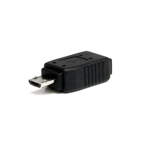 Micro-USB-auf-Mini-USB-2.0-Adapter M/W – schwarzer Geschlechtswandler