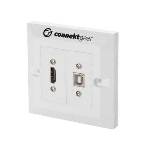 connektgear 20-1030/HDMIUSBB wall plate/switch cover