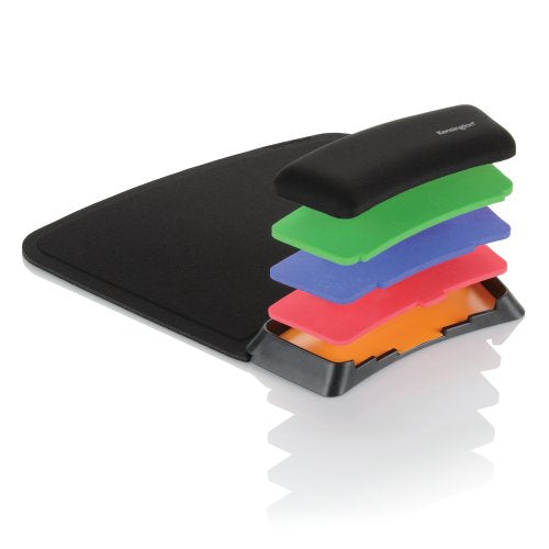 Kensington SmartFit Black Monochromatic Wrist Rest Comfortable Support