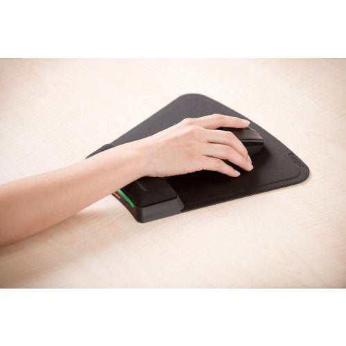 Kensington SmartFit Black Monochromatic Wrist Rest Comfortable Support