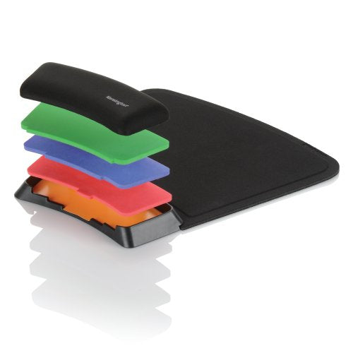 Kensington SmartFit Black Monochromatic Wrist Rest Comfortable Support