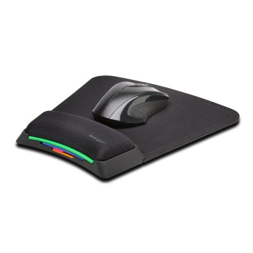 Kensington SmartFit Black Monochromatic Wrist Rest Comfortable Support
