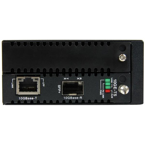 StarTech.com ET10GSFP 10-Gigabit-Ethernet-Medienkonverter – Kupfer-zu-Faser – verwaltet