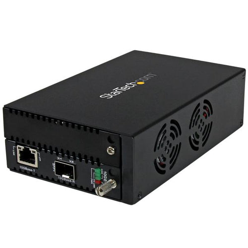 StarTech.com ET10GSFP 10-Gigabit-Ethernet-Medienkonverter – Kupfer-zu-Faser – verwaltet