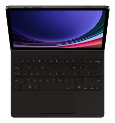 Samsung Galaxy Tab S9 EF-DX725 QWERTZ Tastatur mit Touchpad – Schwarz