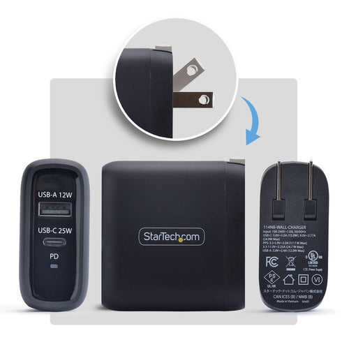 StarTech.com 114NB-WALL-CHARGER mobile device charger