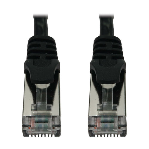 Cat6a 10G Ethernet Cable Tripp Lite 3ft Snagless Shielded Black