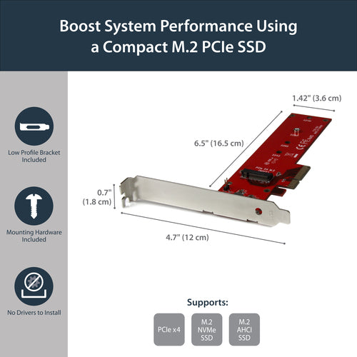 StarTech.com PEX4M2E1 interface cards/adapter