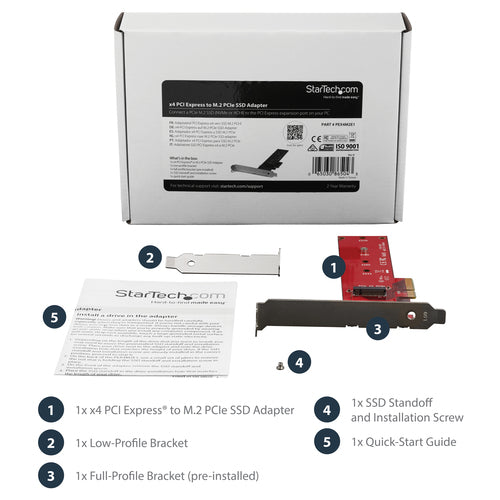 StarTech.com PEX4M2E1 interface cards/adapter