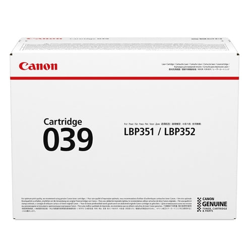 Toner Cartridge Canon 039 Black High-Capacity 11,000 Pages