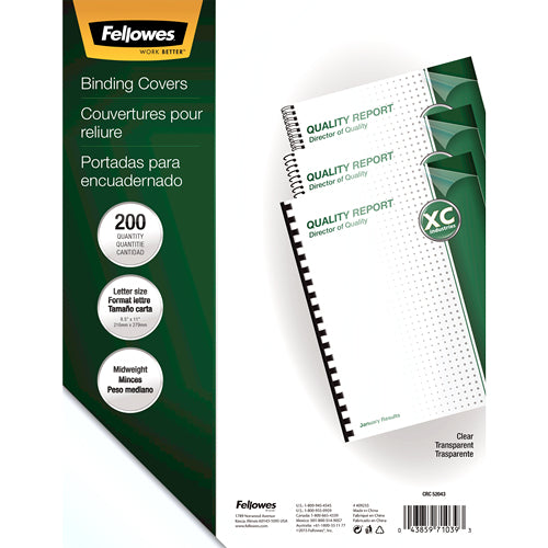 Fellowes 5204303 binding cover