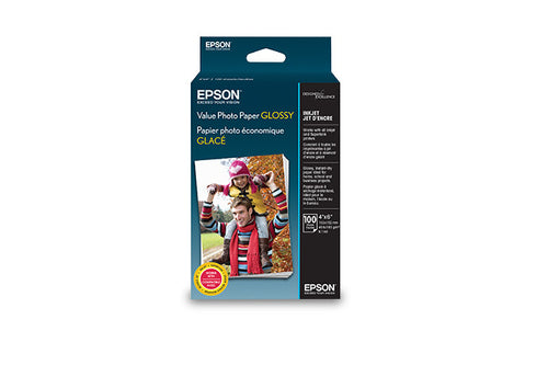 Epson Glossy Photo Paper S400034 – 186 g/m², 100 Blatt – Hochwertiger Druck