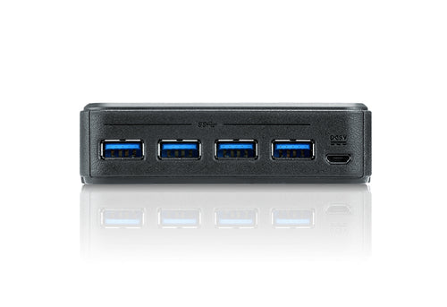 USB 3.0 4-Port Peripheral Sharing Device ATEN 5 Gbit/s Black