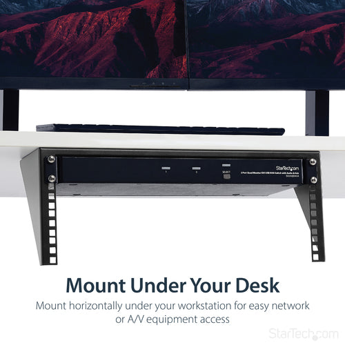 Wall Mount Rack Bracket StarTech 4U Vertical Steel 19in Black
