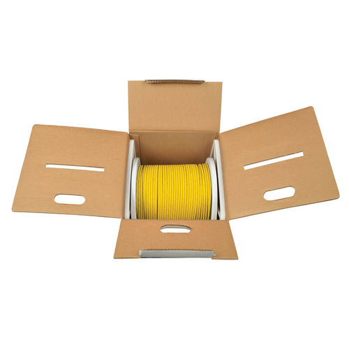 Cat6 Gigabit-Ethernet-Kabel 305m Massivkern UTP Gelb Rolle