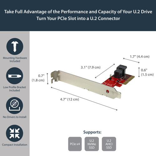 StarTech.com PEX4SFF8643 PCIe to SFF-8643 NVMe SSD Adapter - High-Speed Performance
