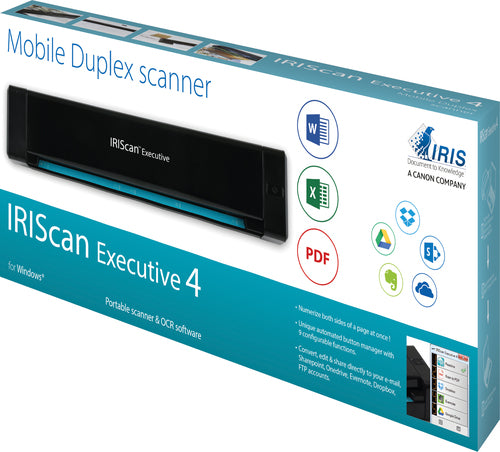 Document Scanner I.R.I.S. IRIScan Executive 4 600x600 DPI 8 ppm Compact