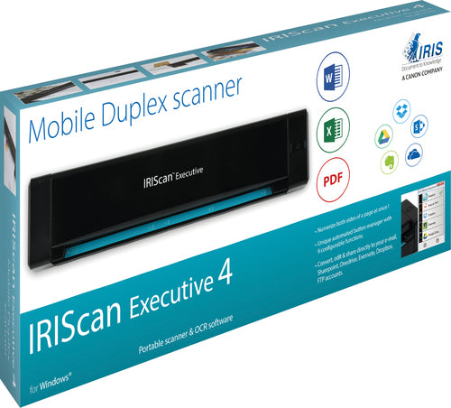 Document Scanner I.R.I.S. IRIScan Executive 4 600x600 DPI 8 ppm Compact