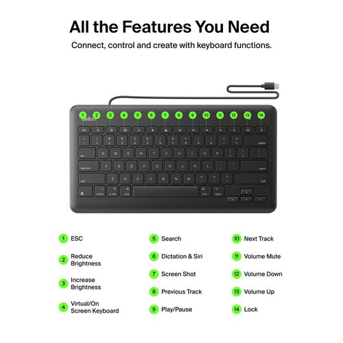 Belkin TBA011BG keyboard