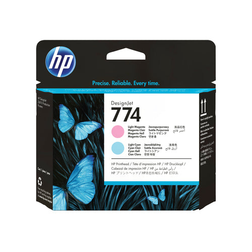HP 774 Hellmagenta/Cyan DesignJet-Druckkopf für Z6810- und Z6610-Serie
