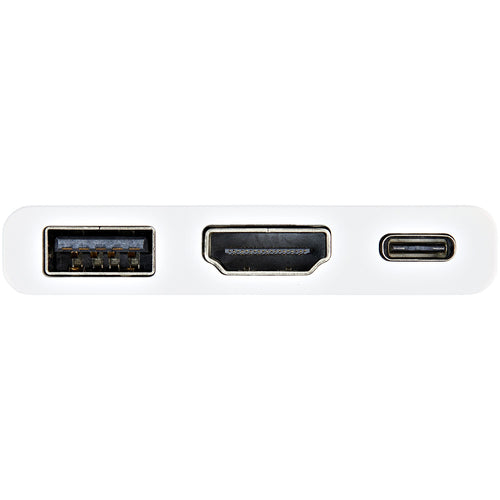 StarTech.com CDP2HDUACPW USB-C Multiport Adapter – 60W Power Delivery, 4K HDMI, USB 3.0 – Weiß