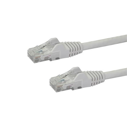 StarTech.com CAT6 Ethernet-Kabel, 30,5 m – 650 MHz Gigabit Patchkabel – Weiß