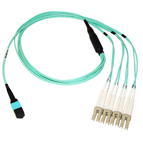 Axiom MPO/4x LC, OM3 Glasfaser, 15m InfiniBand/Glasfaserkabel