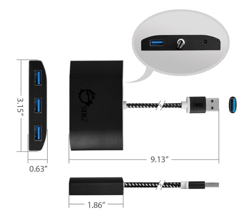 Siig JU-H40F12-S1 interface hub