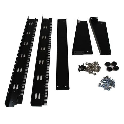 12U Desktop Server Rack Open Frame 19in Network Rack 50kg Capacity