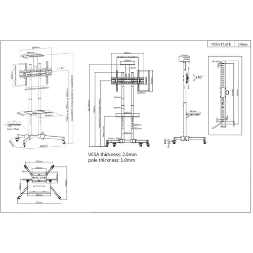 Manhattan 461238 monitor mount / stand