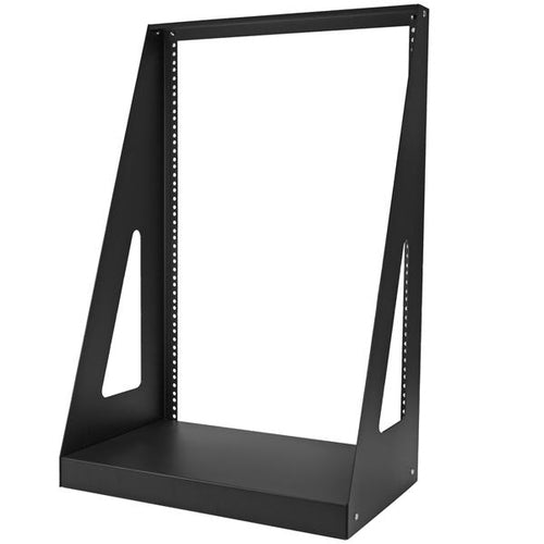 16U Heavy-Duty Desktop-Serverschrank Schwarz 19 Zoll Open Frame Netzwerk-Rack
