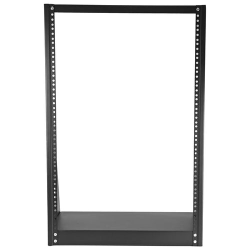 16U Heavy-Duty Desktop-Serverschrank Schwarz 19 Zoll Open Frame Netzwerk-Rack