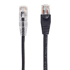 Cat6 Ethernet Cable 3m U/UTP RJ-45 Black High-Speed Connectivity