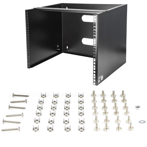Wall Mount Rack StarTech.com WALLMOUNT8 8U Low Profile 14 Inches 80 lbs Capacity