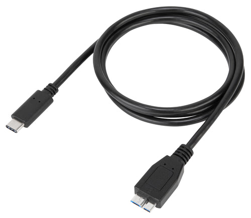 Targus ACC925USX USB C auf Micro-USB B Kabel – 1m, Stecker/Stecker, Schwarz