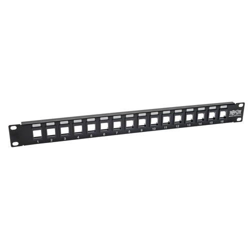 16-Port Rack-Mount Patch Panel Unshielded Multimedia Keystone RJ45 HDMI USB Cat5e/6