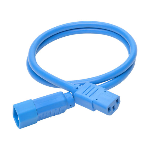 Heavy-Duty PDU Power Cord C13 to C14 15A 250V 3ft Tripp Lite
