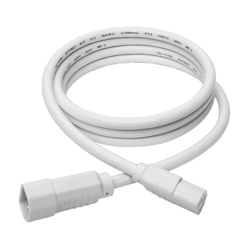 Power Cable Tripp Lite P005-006-AWH C13 to C14 15A 250V 6ft Heavy-Duty
