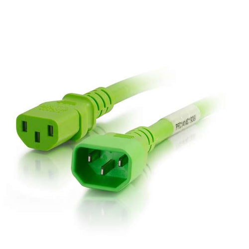 C2G 1,2 m Netzkabel C14 auf C13 SJT 250 V 10 A