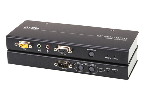 ATEN CE750A KVM Extender - USB VGA mit Audio & RS-232, 200m Reichweite