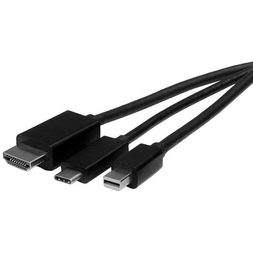 StarTech.com CMDPHD2HD 2m Video-Kabeladapter - USB-C, HDMI & Mini DisplayPort auf HDMI Konverter