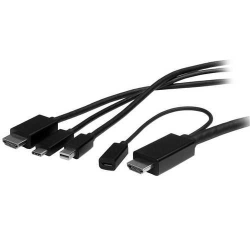 StarTech.com CMDPHD2HD 2m Video-Kabeladapter - USB-C, HDMI & Mini DisplayPort auf HDMI Konverter