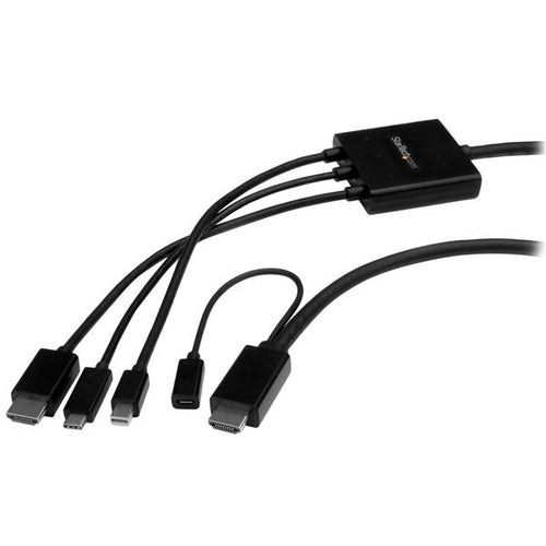 StarTech.com CMDPHD2HD 2m Video-Kabeladapter - USB-C, HDMI & Mini DisplayPort auf HDMI Konverter