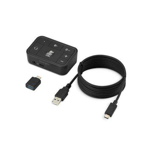 Kensington K83300WW Universal 3-in-1 Pro Audio Headset – Kontroll-Adapter, Schwarz