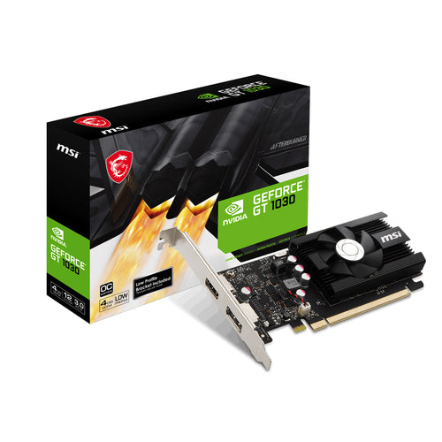 MSI GeForce GT 1030 4GD4 LP OC Grafikkarte - 4GB GDDR4, Low Profile, PCIe 3.0