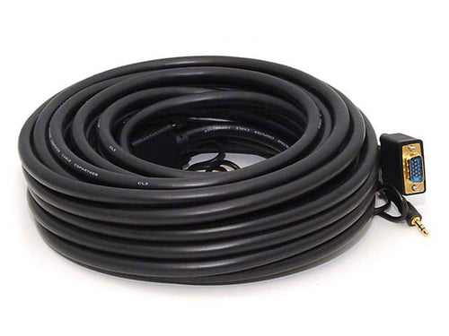 Monoprice VGA-3.5 mm/VGA-3.5 mm, M/M, 15.24 m